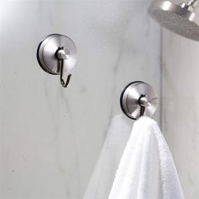 img 1 attached to 🛁 Stainless Steel Suction Cup Bathroom Robe Hook by Amazon Basics