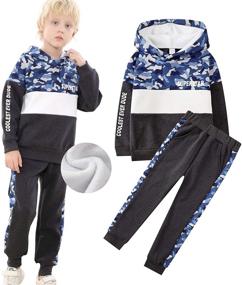 img 4 attached to 👕 Jobakids Cotton Clothing Sets for Boys in Black - Boys' Clothing Pieces