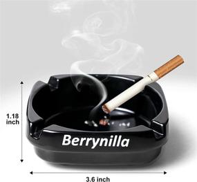 img 3 attached to Berrynilla Ashtray Ashtrays Cigarettes Black Foodgrade