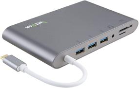 img 3 attached to VeLLBox USB3.1 Type-C Docking: Multi-Port Adapter for MacBook, Chromebook Pixel, Dell XPS 13, Yoga 900 - Grey