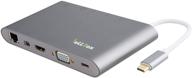 vellbox usb3.1 type-c docking: multi-port adapter for macbook, chromebook pixel, dell xps 13, yoga 900 - grey logo