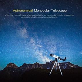 img 2 attached to 🔭 Merkmak Kids Telescope: Educational 360/50mm Spotting Scope, 90X HD Zoom, Tripod Included - Ideal for Beginners