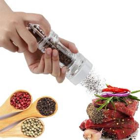 img 2 attached to Noger 6 Inch Clear Acrylic Salt and Pepper Grinder – Premium Kitchen Supplies for Freshly Ground Seasonings