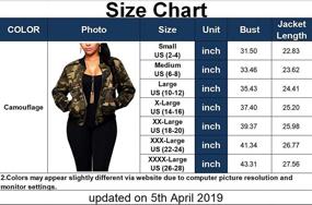 img 1 attached to 👚 Fashionable and Lightweight Military Camouflage Women's Coats, Jackets & Vests by Sexycherry