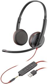 img 2 attached to 🎧 Plantronics Blackwire 3225 USB-A Mono Headset - On-Ear Wired Headset