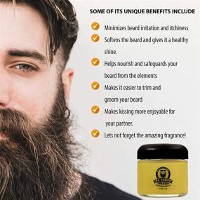 img 3 attached to 🧔 Rugged Men's Beard Balm (1.8oz) - All Natural Beard Care Formula, Beard Conditioner, Crucial Component of Beard Care Kit for Men
