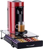 🗄️ glass drawer pod storage holder organizer for nespresso vertuo pods - flagship coffee vertuo capsule логотип