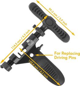 img 2 attached to 🔧 BikeHand Professional Chain Rivet Remover Breaker Tool - Shimano & Campagnolo Compatible | Single to 12 Speed | BMX Half Link Compatible | Spare Replaceable Driving Pin