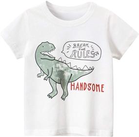 img 1 attached to Dinosaurs Pullover Crewneck T Shirt for Toddler Boys: Clothing, Tops & Shirts – Shop Now!