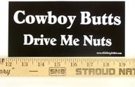 magnet cowboy butts drive me nuts: unique magnetic bumper sticker for cowboy enthusiasts logo