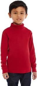 img 2 attached to 👕 Solid Cotton Turtleneck for Boys: Leveret Years Clothing Tops, Tees & Shirts