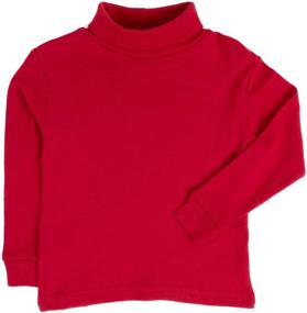 img 3 attached to 👕 Solid Cotton Turtleneck for Boys: Leveret Years Clothing Tops, Tees & Shirts