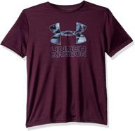 stylish under armour boys' print fill logo t-shirt for trendy kids logo