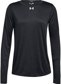 img 2 attached to 👚 Under Armour Women's Locker Long-Sleeve T-Shirt: High-performance Activewear for Women