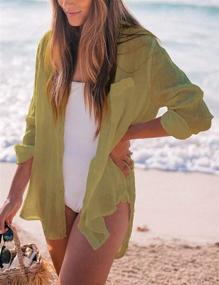 img 2 attached to Stylish Blouses and Swimwear for Women including Sleeve Cover-ups, Bathing Suits & Accessories