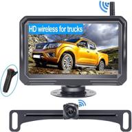 🚗 upgrade your vehicle safety: dohonest v11 hd wireless backup camera with monitor - super night vision, bluetooth, stable digital signal for pickup truck, van, camping car - license plate hitch rear view camera with diy guidelines logo