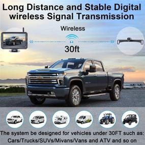 img 3 attached to 🚗 Upgrade Your Vehicle Safety: DoHonest V11 HD Wireless Backup Camera with Monitor - Super Night Vision, Bluetooth, Stable Digital Signal for Pickup Truck, Van, Camping Car - License Plate Hitch Rear View Camera with DIY Guidelines