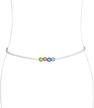 belly weight adjustable waistbeads white multicolor women's jewelry for body jewelry logo