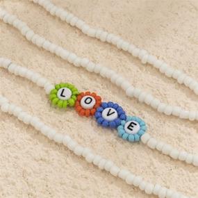 img 1 attached to Belly Weight Adjustable Waistbeads White Multicolor Women's Jewelry for Body Jewelry