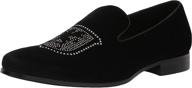 stacy adams saunter velour loafer men's shoes logo