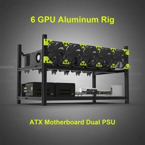 img 3 attached to 6-GPU Aluminum Stackable Open-Air Mining Computer Frame Rig with Insulation – Multi-Purpose Case for Ethereum, LTC, ZEC, Bitcoin (6-GPU)
