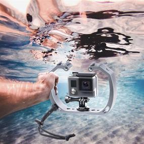 img 1 attached to Sevenoak Aluminum Alloy Micro Film Making Kit Video Cage Diving Rig Stabilizer SK-GHA6 with GoPro Mount Adapter - Ideal for Underwater Video & Photography with Action Cameras GoPro Hero3 3+ 4 5 6