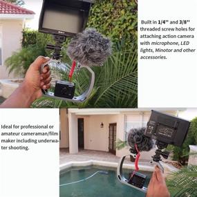 img 2 attached to Sevenoak Aluminum Alloy Micro Film Making Kit Video Cage Diving Rig Stabilizer SK-GHA6 with GoPro Mount Adapter - Ideal for Underwater Video & Photography with Action Cameras GoPro Hero3 3+ 4 5 6