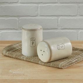 img 1 attached to 🌟 Vibrant Cream Park Designs Villager Salt & Pepper Set: Enhance Your Dining Experience!