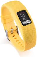 повязка myfitbands для замены ремня на garmin vivofit 4 - фитнес-трекер-браслет желтого цвета, маленький размер. логотип