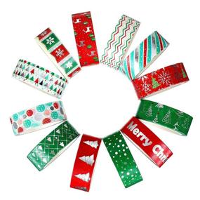 img 1 attached to 🎄 Christmas-Themed Decorative Washi Tape Set: 12 Rolls of Washi Masking Tape for Crafts, Scrapbooking, and DIY Decorations