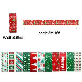 img 2 attached to 🎄 Christmas-Themed Decorative Washi Tape Set: 12 Rolls of Washi Masking Tape for Crafts, Scrapbooking, and DIY Decorations