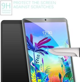 img 2 attached to 📱 Gylint LG G Pad 5 10.1 Screen Protector Glass - Tempered Glass 9H Hardness Scratch Resistant Bubble Free Tablet Screen Protector for LG G Pad 5 10.1 Inches Tablet 2019, Model: LM-T600L, T600L