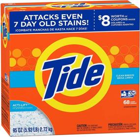 img 2 attached to 🌬️ Tide Clean Breeze HE Turbo Powder Laundry Detergent: 68 Loads, 95 Oz – Effective Cleaning Power