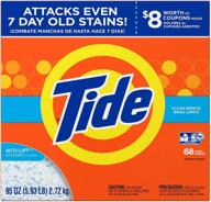 🌬️ tide clean breeze he turbo powder laundry detergent: 68 loads, 95 oz – effective cleaning power logo