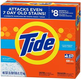 img 1 attached to 🌬️ Tide Clean Breeze HE Turbo Powder Laundry Detergent: 68 Loads, 95 Oz – Effective Cleaning Power