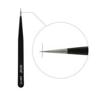 beyelian eyelash extension tweezers, esd-12: straight tip lash tweezers for isolation and individual lashes, ideal for professional lash extension application logo