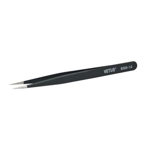 img 3 attached to BEYELIAN Eyelash Extension Tweezers, ESD-12: Straight Tip Lash Tweezers for Isolation and Individual Lashes, Ideal for Professional Lash Extension Application