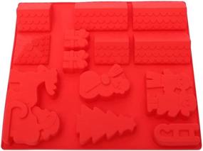 img 2 attached to Gingerbread House Baking Tray - Perfect for Christmas Desserts, Chocolate, Candy (Silicone, Set of 3)