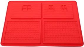img 1 attached to Gingerbread House Baking Tray - Perfect for Christmas Desserts, Chocolate, Candy (Silicone, Set of 3)