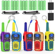 🔦 enhanced communication in the dark: talkies rechargeable portable walkie talkies with backlit feature logo