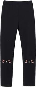 img 3 attached to Cosy and Warm: IRELIA Winter Cotton Fleece Leggings for Girls' Clothing