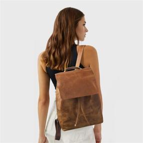 img 3 attached to 🎒 Stylish and Functional: S ZONE Vintage Backpack Rucksack Schoolbag – Women's Handbags & Wallets