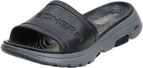 img 4 attached to Skechers Mens Slide Sandal Black Men's Shoes for Athletic