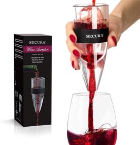 img 4 attached to 🍷 Secura Wine Aerator Red Wine Decanter Aerator Pourer - Portable with Base and Storage Bag, Perfect for Birthday & Friendship Wine Gifts, Home Parties