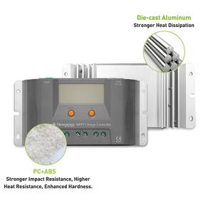img 1 attached to 🌞 Newpowa 10A MPPT Solar Charge Controller for 12V Battery with LCD Display, Dual USB Ports, Negative Ground - Ideal for Gel AGM and Liquid Batteries, Off Grid Solar Panel Charger - Up to 130W