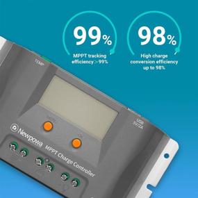 img 3 attached to 🌞 Newpowa 10A MPPT Solar Charge Controller for 12V Battery with LCD Display, Dual USB Ports, Negative Ground - Ideal for Gel AGM and Liquid Batteries, Off Grid Solar Panel Charger - Up to 130W