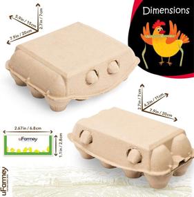 img 2 attached to Egg Cartons Set Compartment Eco Friendly