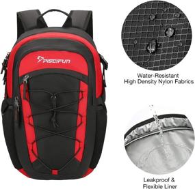 img 2 attached to 🎒 Piscifun Insulated Cooler Backpack - Leakproof Lightweight Cooler Bag for Men and Women. Soft Backpack Cooler ideal for Lunch, Picnic, Fishing, Hiking, Camping, Park, Day Trip.