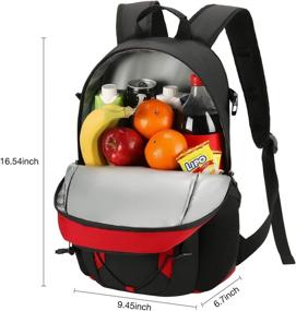 img 3 attached to 🎒 Piscifun Insulated Cooler Backpack - Leakproof Lightweight Cooler Bag for Men and Women. Soft Backpack Cooler ideal for Lunch, Picnic, Fishing, Hiking, Camping, Park, Day Trip.