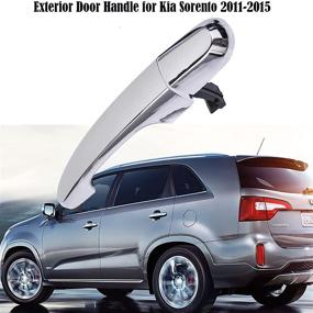 img 1 attached to Kia Sorento 2011-2015 Rear Right Passenger Side Chrome Door Handle Replacement OE 826512P010 836622P010